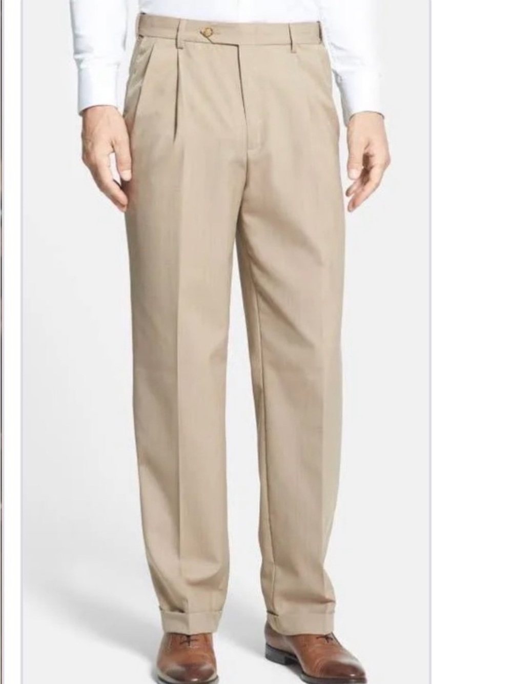 🆕- John W. Nordstrom Smartcare
Pleated Khaki Pants, Men's 40×30